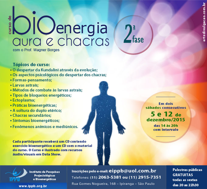 curso de aura e chacras 2 fase dezembro 2015Curso de Aura e Chacras - 2ª Fase