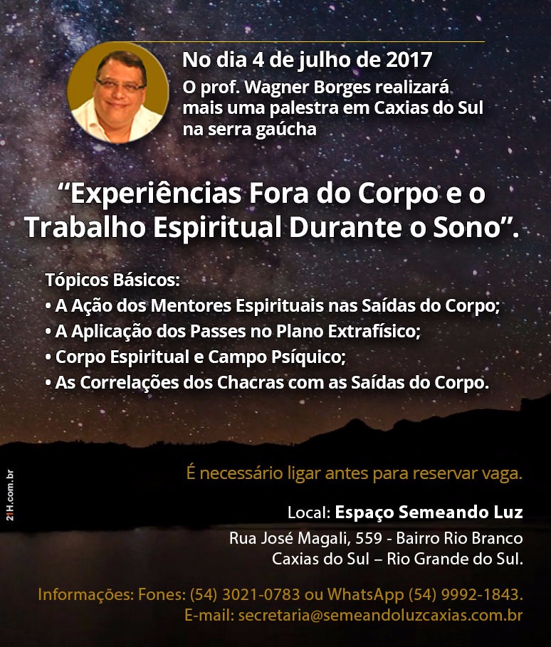 palestra com wagner borges em caxias do sul julho 2017