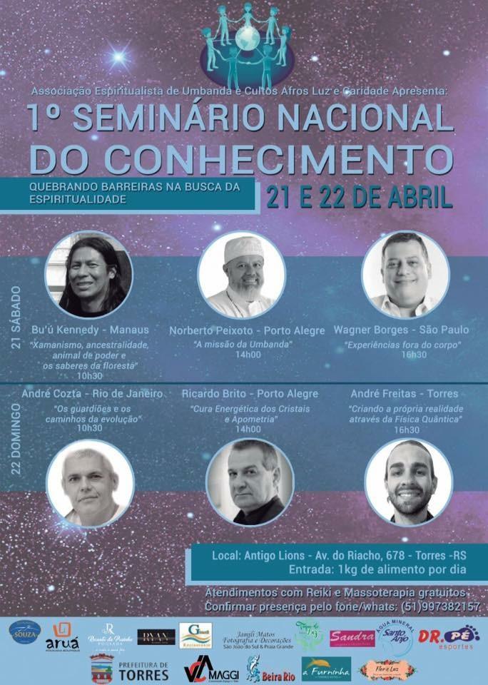 palestra na cidade de torres rs abril 2018