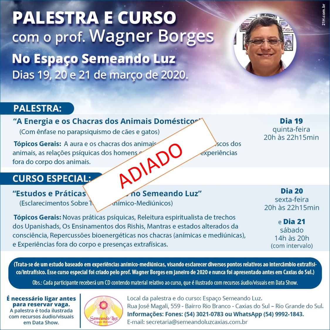 palestra e curso em caxias do sul marco 2020a
