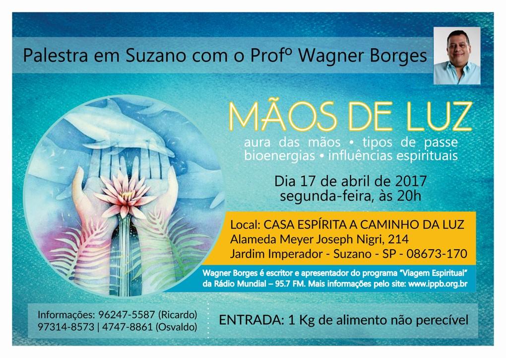 palestra gratuita em suzano maos de luz abril 2017