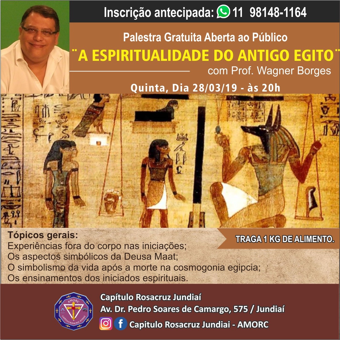 jundiai a espiritualidade do antigo egito marco 2019