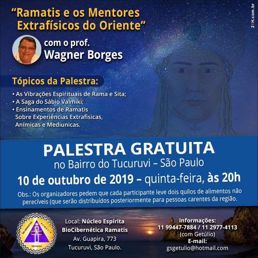 ramatis e os mentores do oriente outubro 2019