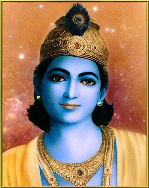 1573 krishna in flowers